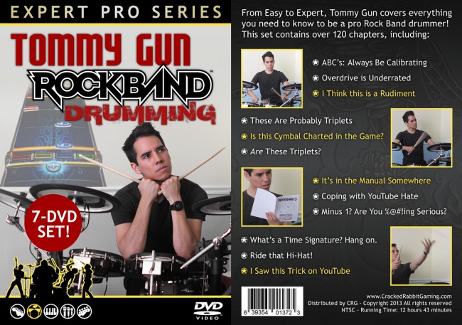 From Easy to Expert, Tommy Gun covers everything you need to know to be a pro Rock Band drummer!